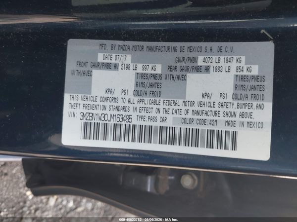 2018 MAZDA MAZDA3 GRAND TOURING
