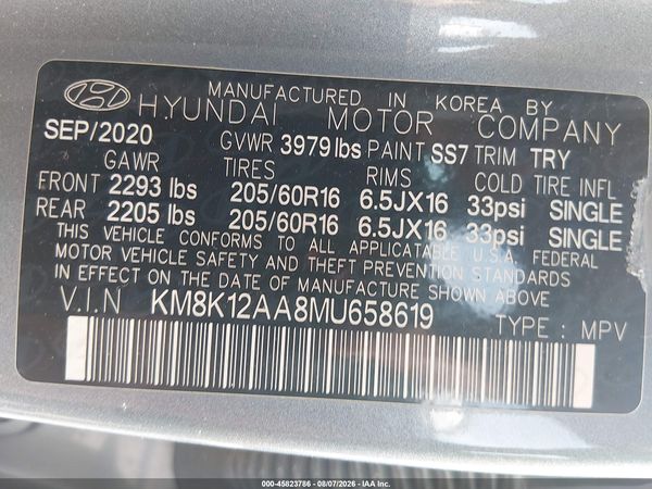2021 HYUNDAI KONA SE