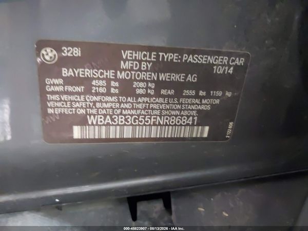 2015 BMW 328I XDRIVE