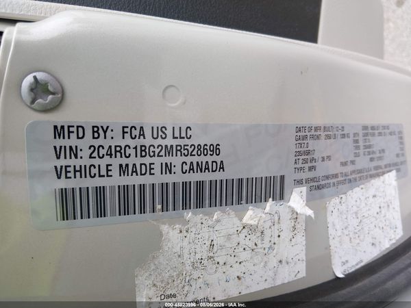 2021 CHRYSLER PACIFICA TOURING L