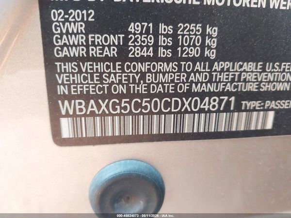 2012 BMW 528I