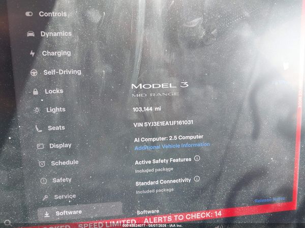 2018 TESLA MODEL 3 LONG RANGE/MID RANGE