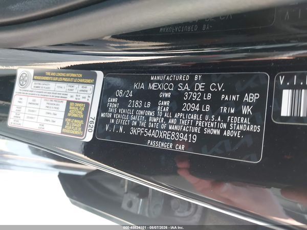 2024 KIA FORTE GT-LINE