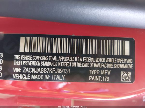 2019 JEEP RENEGADE LATITUDE FWD