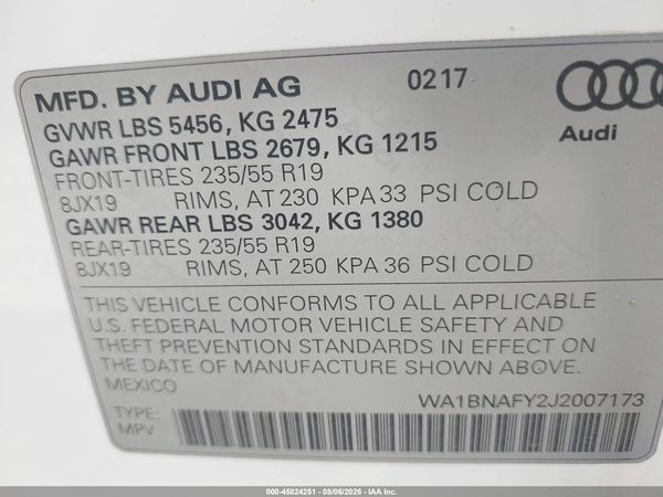 2018 AUDI Q5