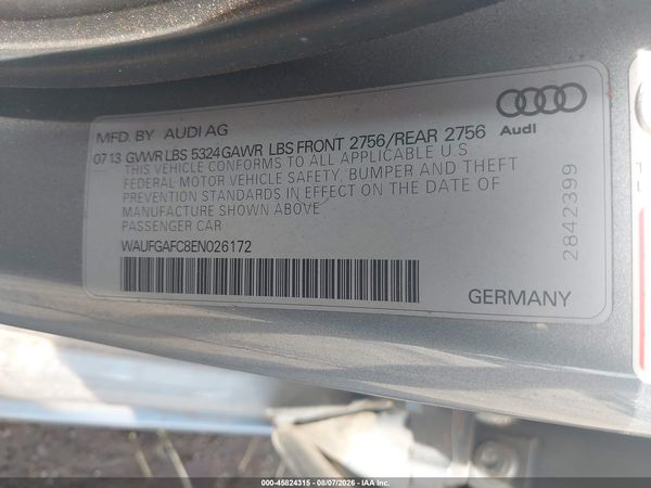 2014 AUDI A6 3.0T PREMIUM PLUS