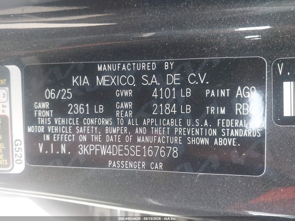 2025 KIA K4 GT-LINE