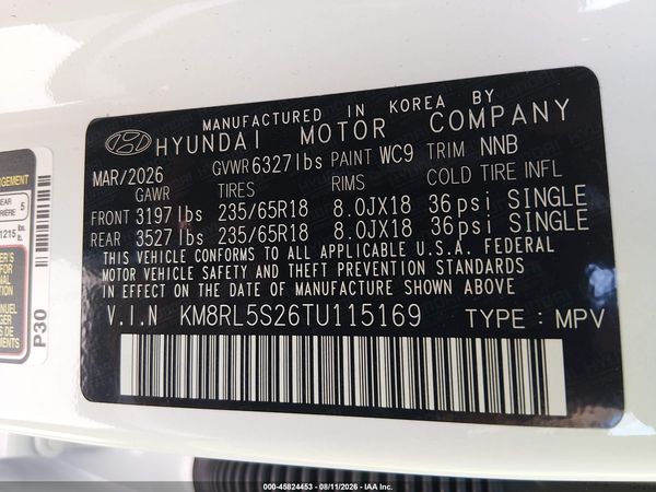 2026 HYUNDAI PALISADE SEL 7P