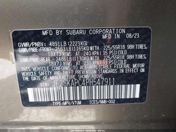 2023 SUBARU FORESTER LIMITED