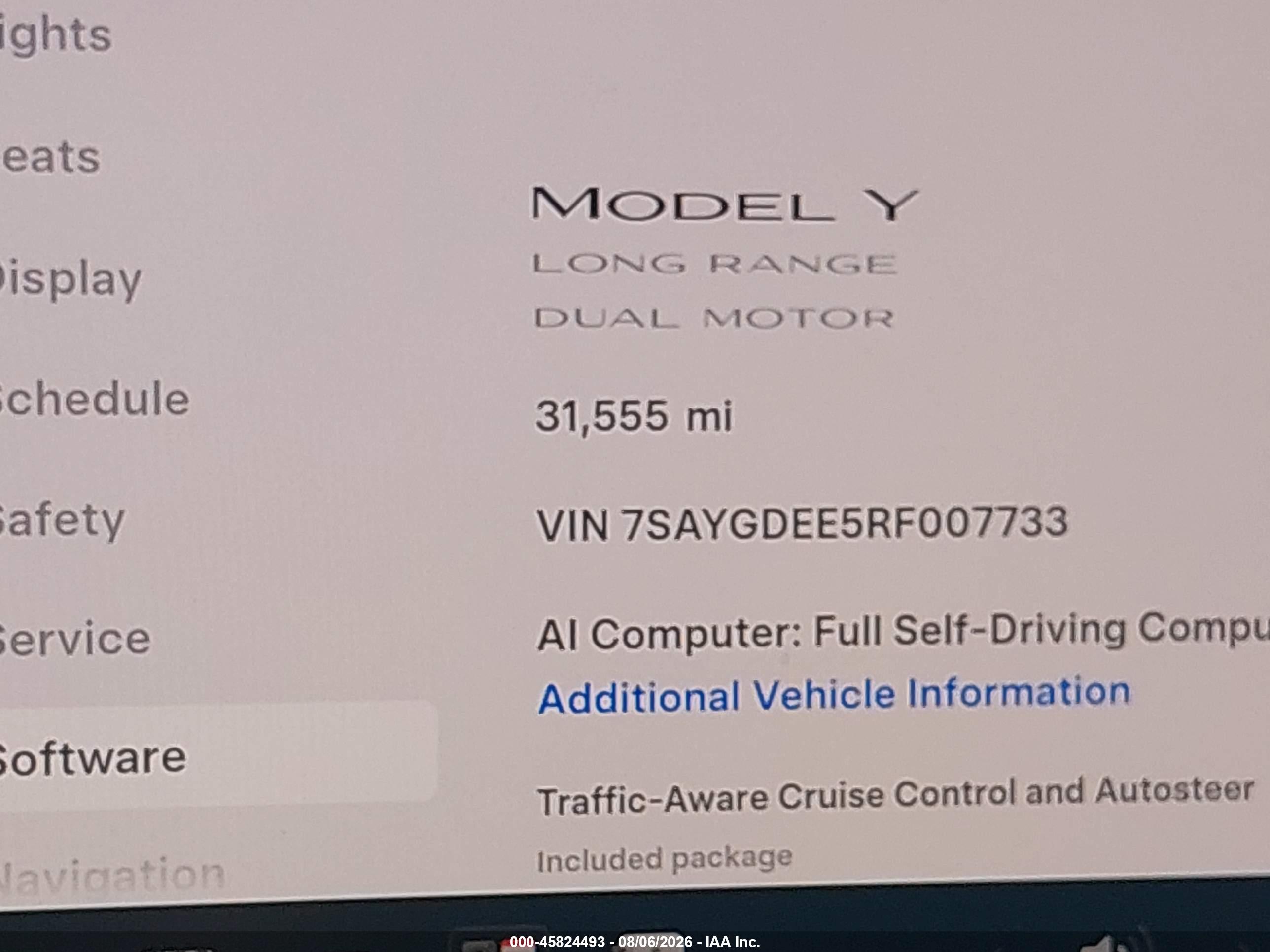 2024 TESLA MODEL Y