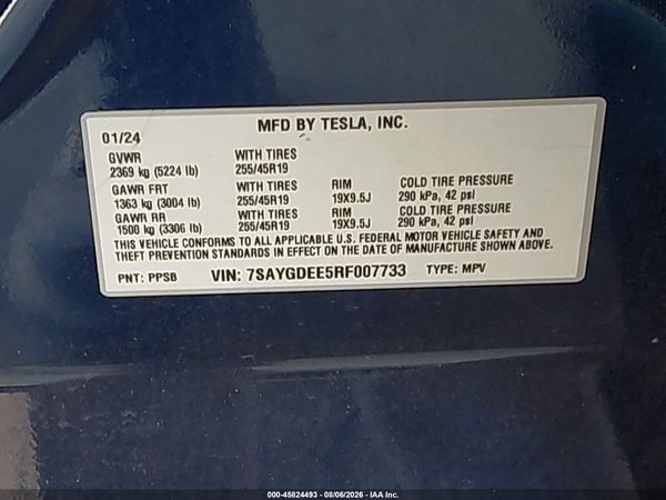 2024 TESLA MODEL Y