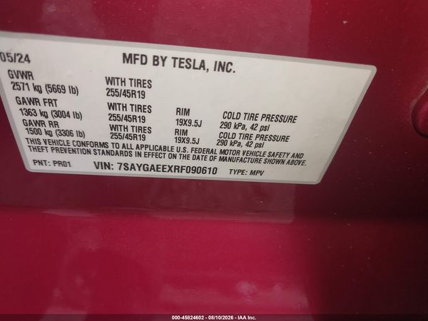 2024 TESLA MODEL Y