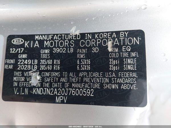 2018 KIA SOUL Base