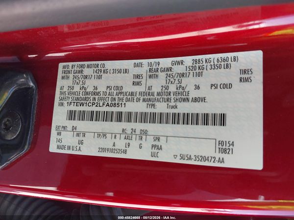 2020 FORD F-150 XLT