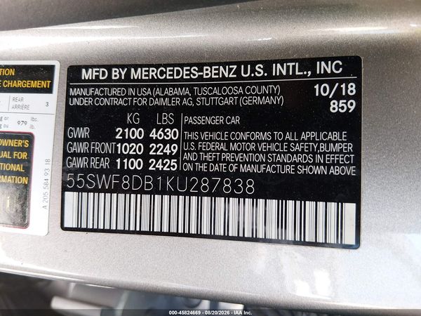 2019 MERCEDES-BENZ C 300 C300