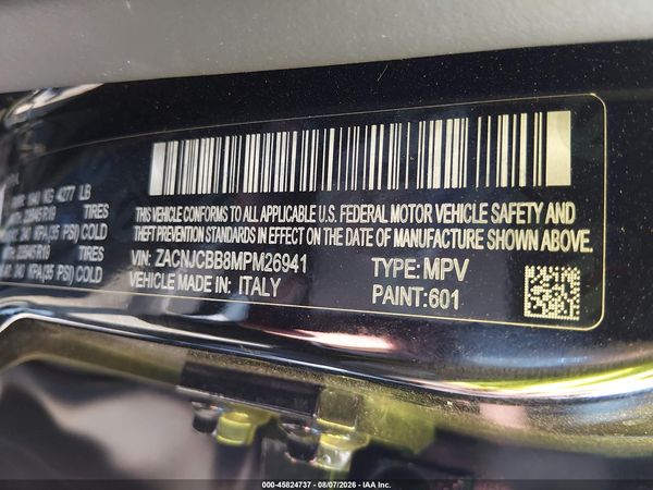 2021 JEEP RENEGADE LATITUDE FWD