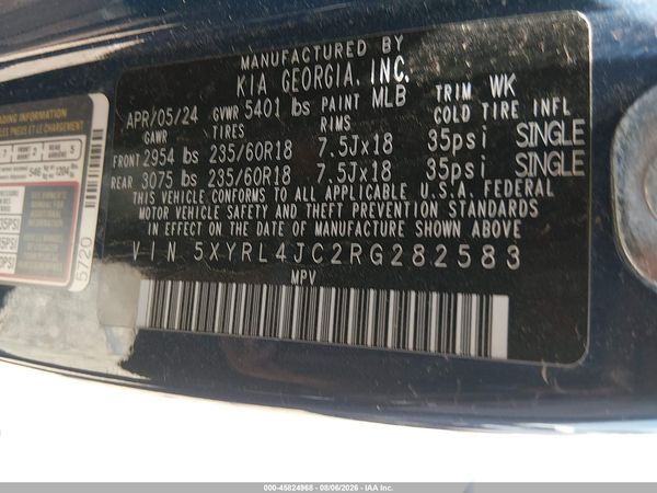 2024 KIA SORENTO S