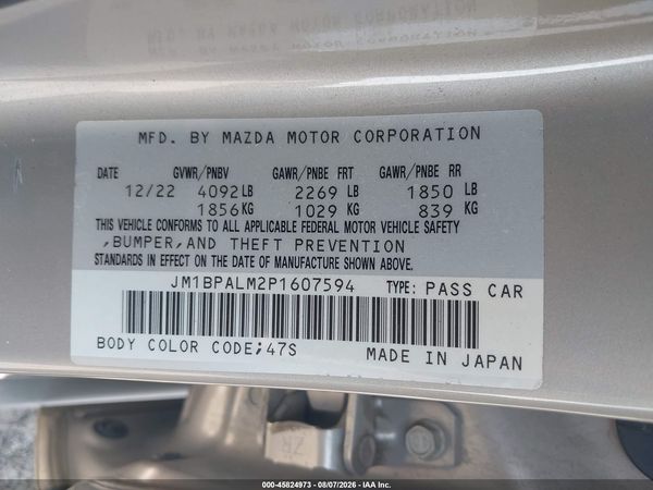 2023 MAZDA MAZDA3 2.5 S PREFERRED