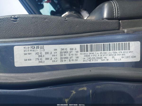 2020 DODGE DURANGO GT AWD