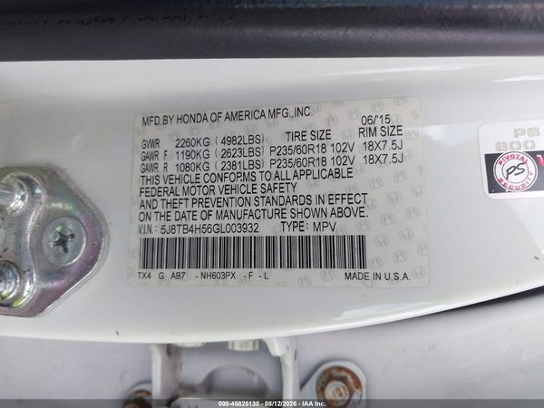 2016 ACURA RDX