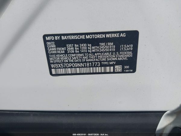 2022 BMW X3 XDRIVE30I