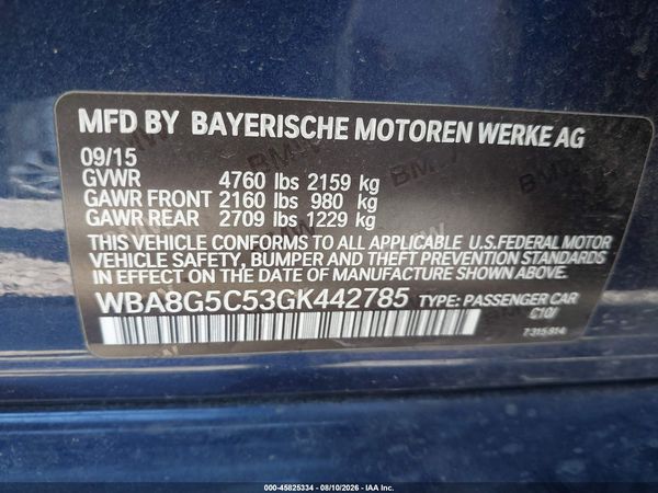 2016 BMW 328I XDRIVE
