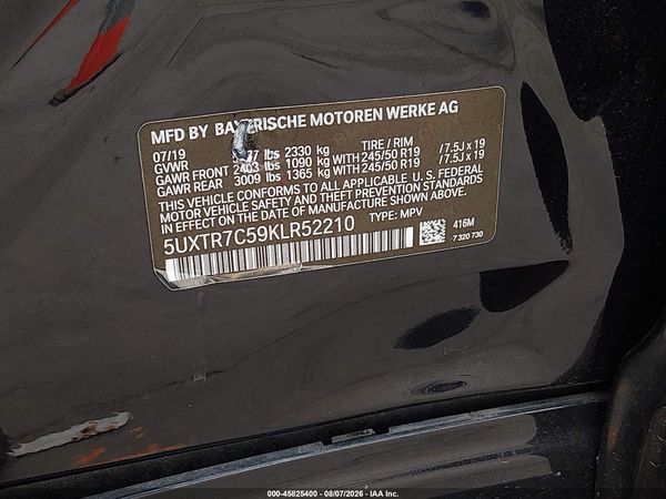 2019 BMW X3 SDRIVE30I