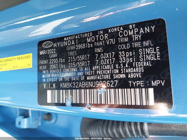 2022 HYUNDAI KONA SEL
