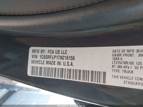 2026 RAM 1500 REBEL  4X4 5'7 BOX — I9