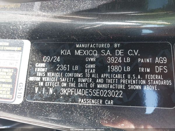 2025 KIA K4 EX