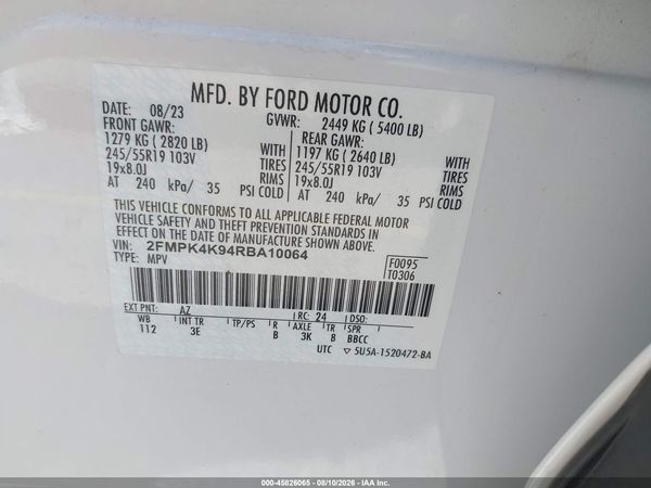 2024 FORD EDGE TITANIUM — I9