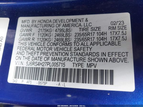 2023 HONDA CR-V LX AWD