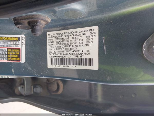 2012 HONDA CR-V EX-L