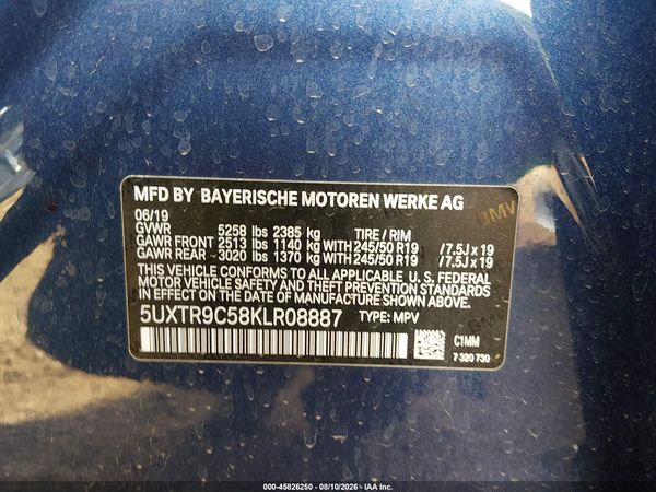 2019 BMW X3 XDRIVE30I