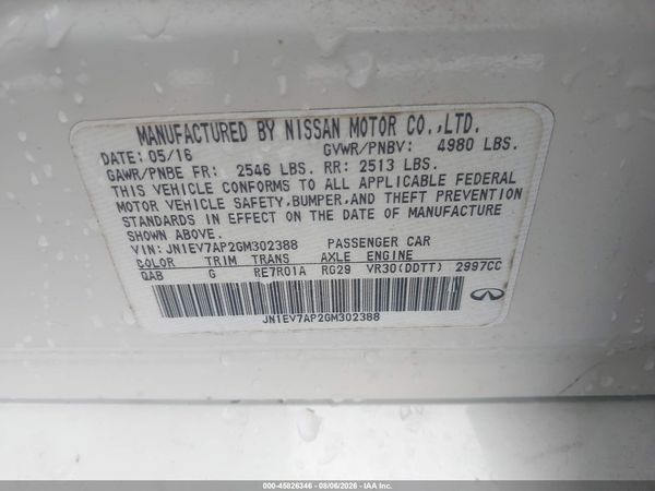 2016 INFINITI Q50 3.0T PREMIUM