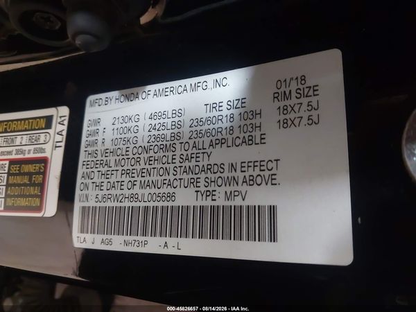 2018 HONDA CR-V EX-L/EX-L NAVI