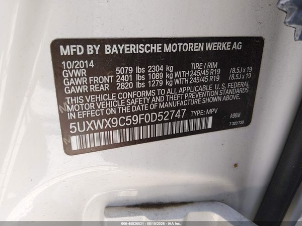 2015 BMW X3 XDRIVE28I