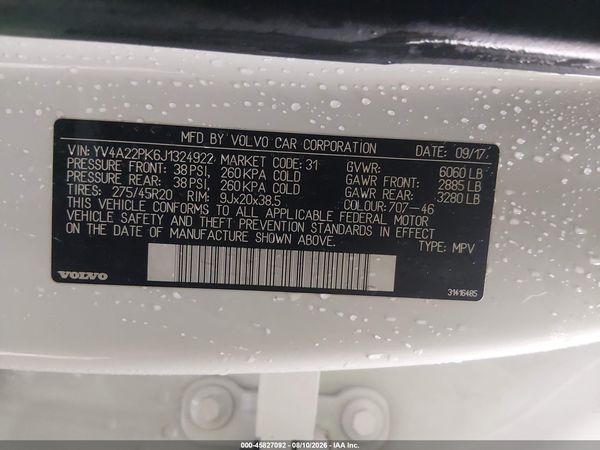 2018 VOLVO XC90 T6 MOMENTUM