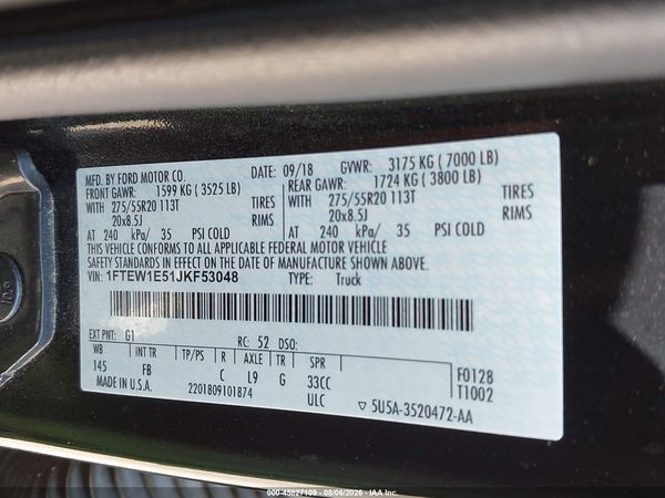2018 FORD F-150 XLT