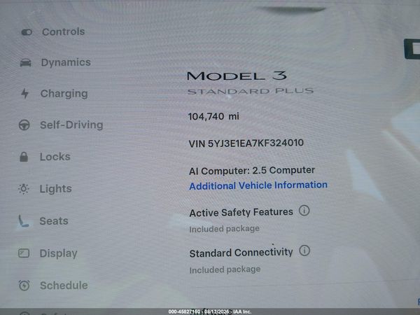 2019 TESLA MODEL 3