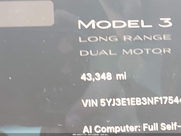 2022 TESLA MODEL 3