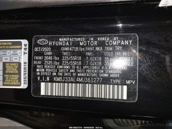 2021 HYUNDAI TUCSON SEL