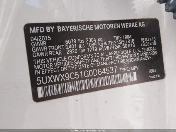 2016 BMW X3 XDRIVE28I
