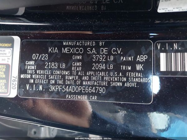 2023 KIA FORTE GT-LINE