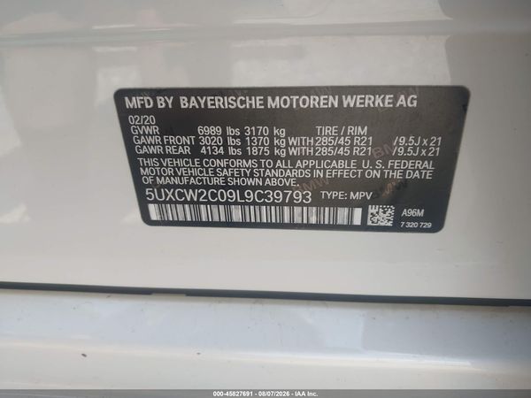 2020 BMW X7 XDRIVE40I