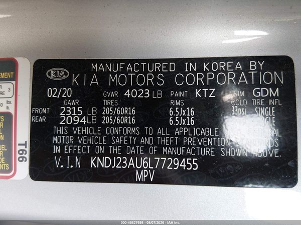 2020 KIA SOUL S