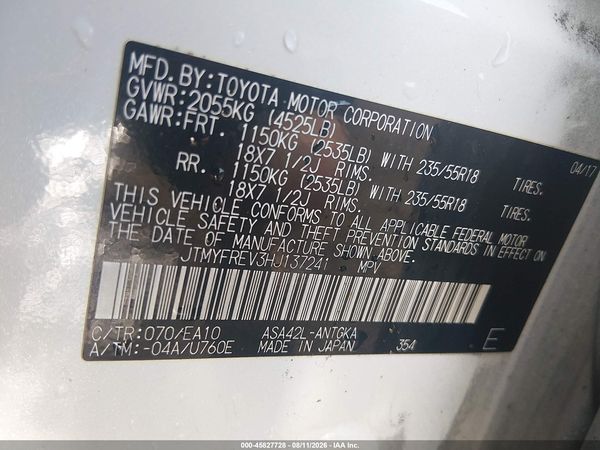 2017 TOYOTA RAV4 LIMITED