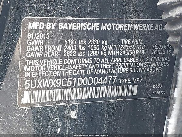 2013 BMW X3 XDRIVE28I