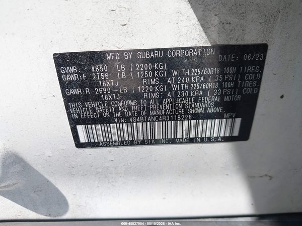 2024 SUBARU OUTBACK LIMITED — I9