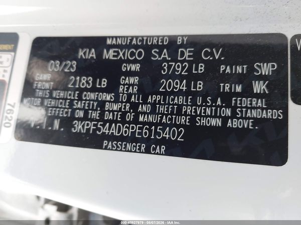 2023 KIA FORTE GT-LINE